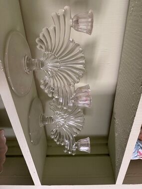 Paden City Glass double candle holder set